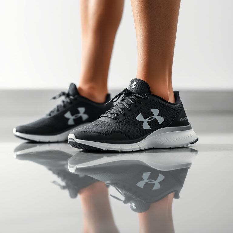 Paire de chaussures de sport Under Armour.