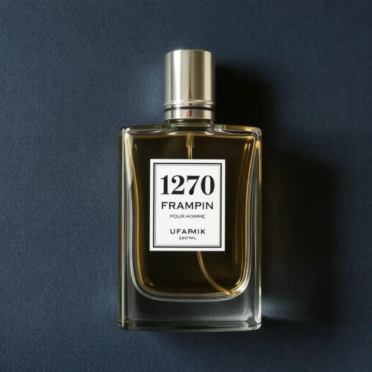 Flacon du parfum pour homme 1270 de Frapin, une fragrance élégante inspirée de l’héritage des cognacs français.